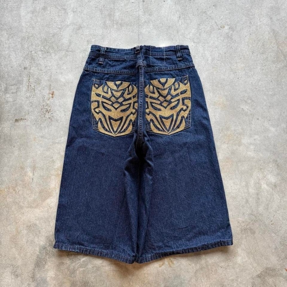 Baggy Vibes Embroidered Jorts Denim Jean Shorts Southpole Styl Vintage Y2K 42